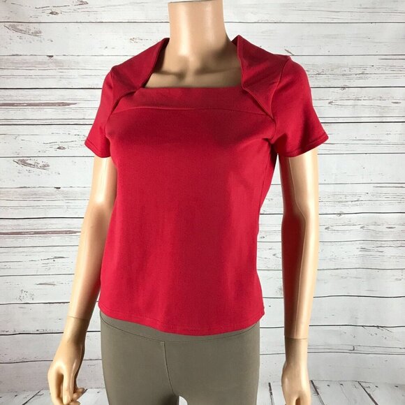 SPICE OF LIFE Bradlee's Vintage Square Neck Red Top NWT MEDIUM - Picture 8 of 11